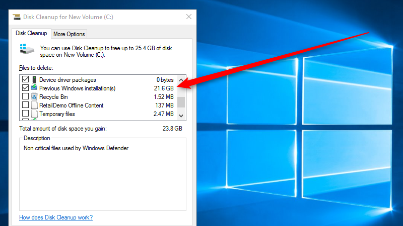 Run Disk Cleanup On Windows 10 Machines!