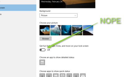 Are You Seeing Ads On Your Win 10 Login Screen?