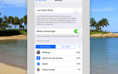 Check What’s Draining Your Battery on the iPhone