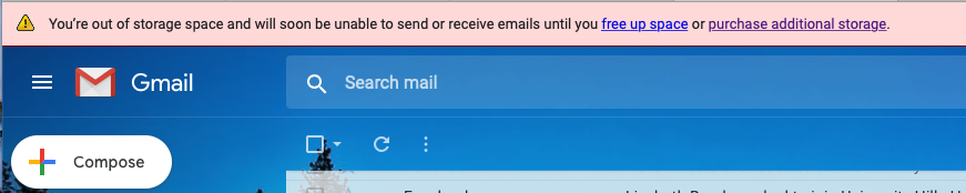 Help!  I’m Out of Space in Gmail?!?